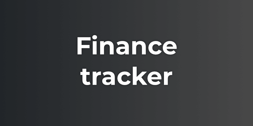 Finance tracker